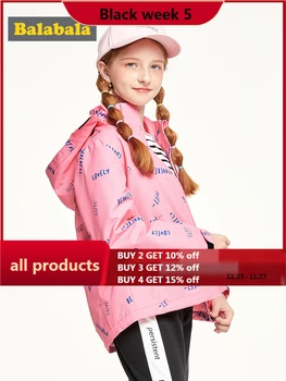 Balabala Children clothing girl jackets big children's autumn 2019 new girls jackets plus velvet warmth letter floral printing
Balabala Children clothing girl jackets big children's autumn 2019 new girls jackets plus velvet warmth letter floral printing