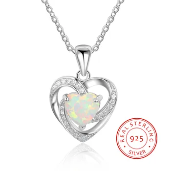 MSWEIJIA 925 Sterling Silver Opal Diamond Necklace Heart Pendant Fashion Spiral Diamond 925 Sterling Silver Necklace for Women
MSWEIJIA 925 Sterling Silver Opal Diamond Necklace Heart Pendant Fashion Spiral Diamond 925 Sterling Silver Necklace for Women