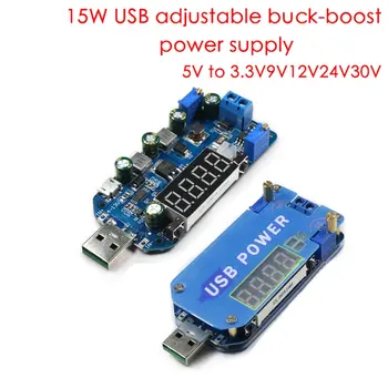 Adjustable USB Potentiometer Step Up / Down Buck Boost Power Supply Converter Voltage Regulator Module
Adjustable USB Potentiometer Step Up / Down Buck Boost Power Supply Converter Voltage Regulator Module