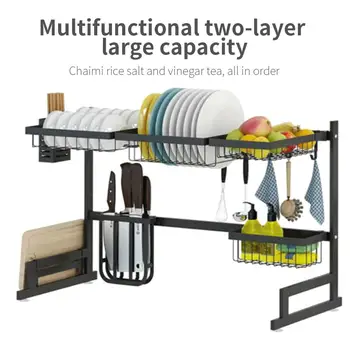 Kitchen Tableware #1(Large: 52*32 Gray) Stainless Steel on The Sink Does Not Rust Drain Basket Antibacterial Heat Resistance
Kitchen Tableware #1(Large: 52*32 Gray) Stainless Steel on The Sink Does Not Rust Drain Basket Antibacterial Heat Resistance