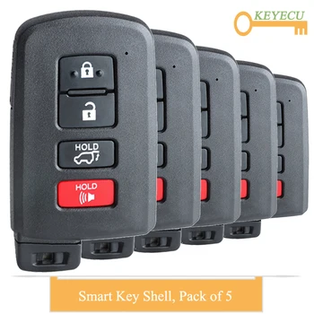 KEYECU 5PCS Smart Keyless Remote Car Key Shell Case Cover for Toyota Highlander RAV4 2013 2014 2015 2016 2017 2013, Fob 4 Button
KEYECU 5PCS Smart Keyless Remote Car Key Shell Case Cover for Toyota Highlander RAV4 2013 2014 2015 2016 2017 2013, Fob 4 Button