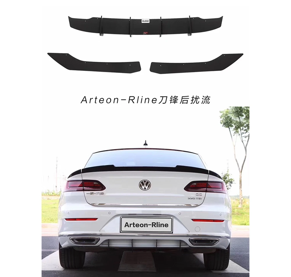 For Volkswagen VW CC Arteon 2019 2020 ABS Gloss Black Rear Bumper Lip Trunk Spoiler Rear Diffuser Protector 3Pcs Car Styling
For Volkswagen VW CC Arteon 2019 2020 ABS Gloss Black Rear Bumper Lip Trunk Spoiler Rear Diffuser Protector 3Pcs Car Styling