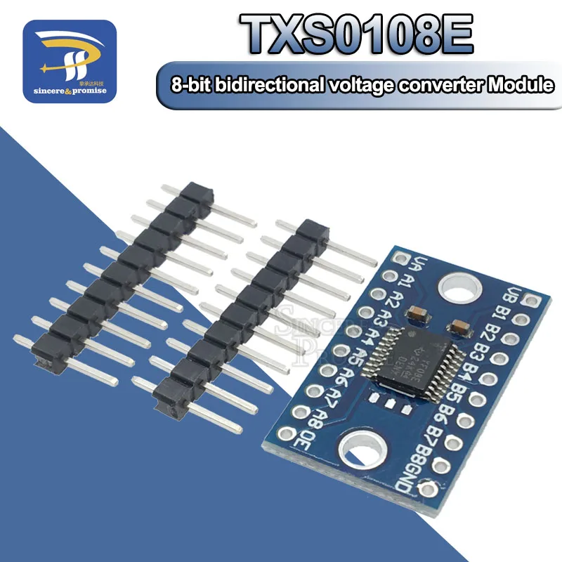 3.3V 5V TXS0108E module 8 Channel Logic Level Converter Convert TTL Bi-directional Mutual Convert
3.3V 5V TXS0108E module 8 Channel Logic Level Converter Convert TTL Bi-directional Mutual Convert