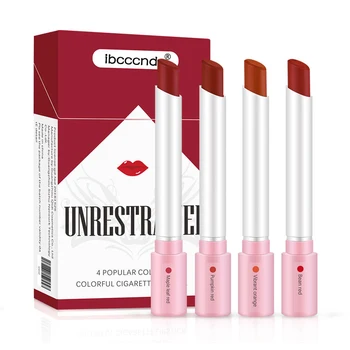 4 Colors Cigarettes Shaped Lipstick Set Matte Mist Finish Long Lasting Waterproof Lips Makeup ZGOOD
4 Colors Cigarettes Shaped Lipstick Set Matte Mist Finish Long Lasting Waterproof Lips Makeup ZGOOD