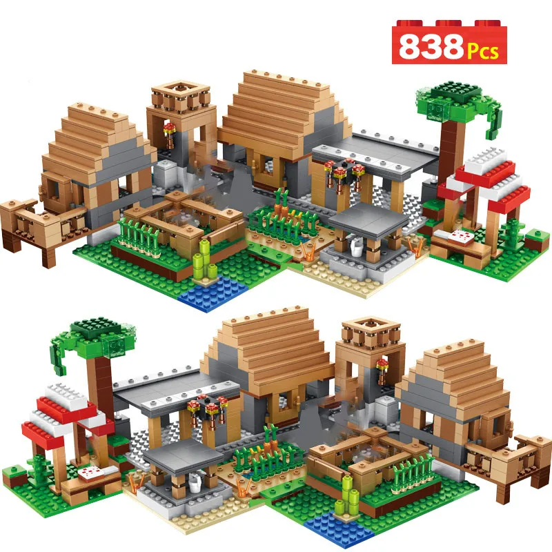 838pcs Minecrafted The Farm Cottage Building Blocks Technic Compatible Legoingly Village House Figures Brick Toys For Children
838pcs Minecrafted The Farm Cottage Building Blocks Technic Compatible Legoingly Village House Figures Brick Toys For Children