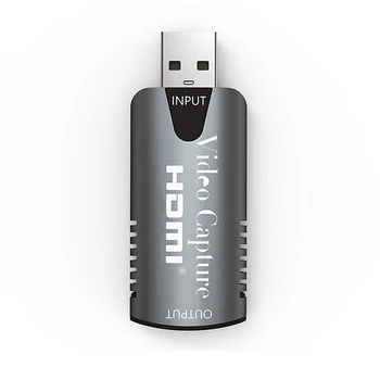 Mini HDMI Video Capture Card Full HD 4K Video Record Box for Switch PS4 to USB to HDMI Gaming Converter
Mini HDMI Video Capture Card Full HD 4K Video Record Box for Switch PS4 to USB to HDMI Gaming Converter