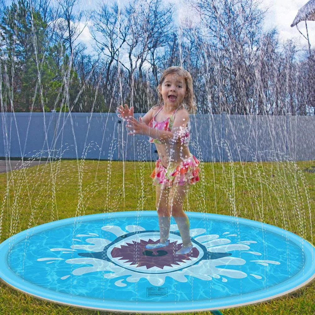 68 Inch Inflatable Water Cushion Water Sprinkler Pad Shark Pattern Water Play Mat Children'S Games Pad Sprinkler Play Toys
68 Inch Inflatable Water Cushion Water Sprinkler Pad Shark Pattern Water Play Mat Children'S Games Pad Sprinkler Play Toys