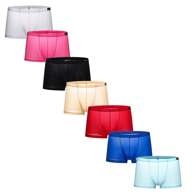 Men Sexy Underwear Ice Silk Transparent Boxer Shorts Slip Homme Shorts Bulge Pouch Trunks Calzoncillo Hombre Erotic Gay Panties
Men Sexy Underwear Ice Silk Transparent Boxer Shorts Slip Homme Shorts Bulge Pouch Trunks Calzoncillo Hombre Erotic Gay Panties