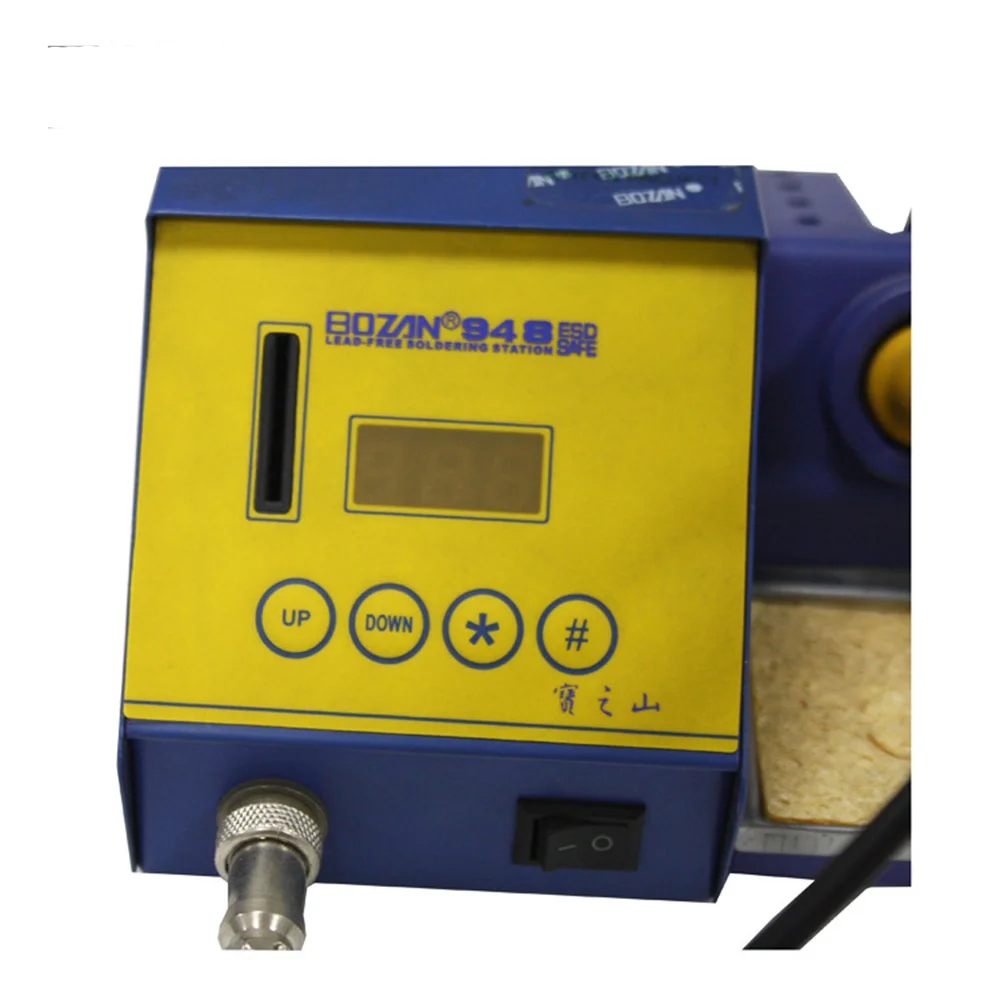 BOZAN 948 ESD Soldering Station LED Digital Desoldering Rework Station Solder Iron Welding Tool Lead-Free Auto Slee 220V 120W
BOZAN 948 ESD Soldering Station LED Digital Desoldering Rework Station Solder Iron Welding Tool Lead-Free Auto Slee 220V 120W
