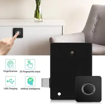 Drawer Intelligent Lock Smart Biometric Fingerprint Lock Home Office Drawer Cabinet Wardrobe Lock Anti Theft Keyless
Drawer Intelligent Lock Smart Biometric Fingerprint Lock Home Office Drawer Cabinet Wardrobe Lock Anti Theft Keyless