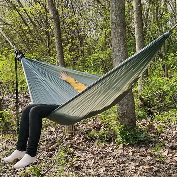 Camping Hammock Parachute Backpacking Tree-Straps Travel Portable with Nylon for Upgrade
Camping Hammock Parachute Backpacking Tree-Straps Travel Portable with Nylon for Upgrade