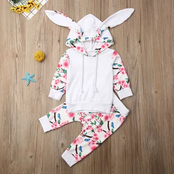 Pudcoco Newborn Baby Girl Clothes Flower Print Long Sleeve Hooded Rabbit Ear Tops Long Pants 2Pcs Outfits Clothes Sweatshirt Set
Pudcoco Newborn Baby Girl Clothes Flower Print Long Sleeve Hooded Rabbit Ear Tops Long Pants 2Pcs Outfits Clothes Sweatshirt Set