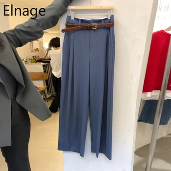 Trousers Women Spring 2020 Korean Temperament Loose Straight Solid Color Wide Leg Pants Pantalones Mujer Pantaloni Donna 5A939
Trousers Women Spring 2020 Korean Temperament Loose Straight Solid Color Wide Leg Pants Pantalones Mujer Pantaloni Donna 5A939