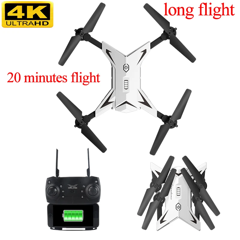 

Long Flight Time Drone 20 Minutes Folding Mini Drones With Camera Hd Selfie Dron Drone 4k Long Battery Life WIFI One Key Return