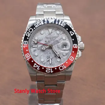 Sapphire Glass 40mm Grey Sterile Dial Black Red Bezel GMT Function Stainless Band Luminous Automatic Movement Men's Wrist Watch
Sapphire Glass 40mm Grey Sterile Dial Black Red Bezel GMT Function Stainless Band Luminous Automatic Movement Men's Wrist Watch