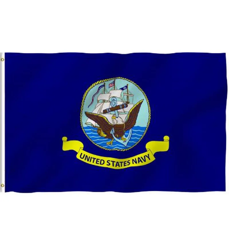 Fly Breeze 90x150cm Navy Flag - United States Naval Military Polyester Flags Polyester with Brass Grommets 3 X 5 Ft
Fly Breeze 90x150cm Navy Flag - United States Naval Military Polyester Flags Polyester with Brass Grommets 3 X 5 Ft