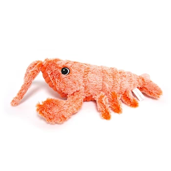 Electric Moving Lobster Cat Toy, Realistic Plush Simulation Wagging Jumping Shrimp Doll, Funny Interactive Catnip Toys
Electric Moving Lobster Cat Toy, Realistic Plush Simulation Wagging Jumping Shrimp Doll, Funny Interactive Catnip Toys