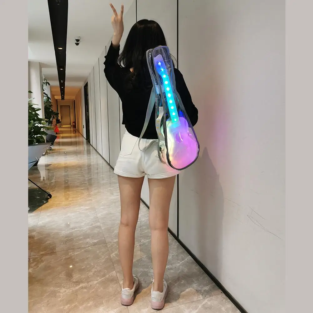 LED Guitar Ukulele Hawaii Small Ukulele With Light Distribution Package Charging Cable Anti-broken Polycarbonate Ukulele
LED Guitar Ukulele Hawaii Small Ukulele With Light Distribution Package Charging Cable Anti-broken Polycarbonate Ukulele
