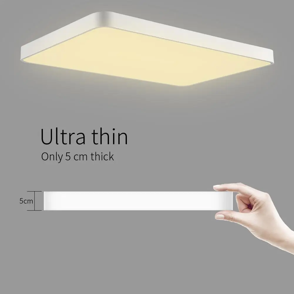2 Pcs Ultra Thin Square LED Panel Light 72W LED Surface Ceiling Downlight Lamp For Bathroom Kitchen Living Lamp Day Warm White
2 Pcs Ultra Thin Square LED Panel Light 72W LED Surface Ceiling Downlight Lamp For Bathroom Kitchen Living Lamp Day Warm White