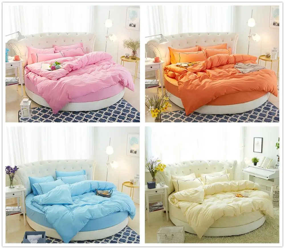 100% Pure Cotton Round Bed 4 Pcs Leopard Print Cartoon Stripe Lattice Pillowcase & Duvet Cover Fitted Sheet Sets 200cm 220cm 
100% Pure Cotton Round Bed 4 Pcs Leopard Print Cartoon Stripe Lattice Pillowcase & Duvet Cover Fitted Sheet Sets 200cm 220cm