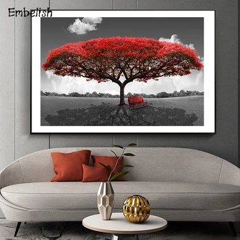 1 Pieces Hot Landscape Wall Art Pictures For Living Room Long Red Bench Under Big Tree Home Decor Large Posters C anvas Painting
1 Pieces Hot Landscape Wall Art Pictures For Living Room Long Red Bench Under Big Tree Home Decor Large Posters C anvas Painting