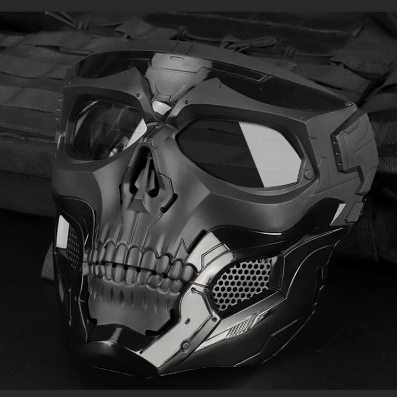 New Tactical CS Skull Masks Shooting Hunting Motorcycle Full Face Masks Airsoft Cycling Paintball Comfortable Military Mask
New Tactical CS Skull Masks Shooting Hunting Motorcycle Full Face Masks Airsoft Cycling Paintball Comfortable Military Mask