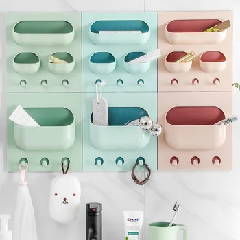 Hanging Bedroom Storage Rack Storage Box Simple Plastic Storage Box Remote Control Storager Tool Home Supply Bathroom Organizer
Hanging Bedroom Storage Rack Storage Box Simple Plastic Storage Box Remote Control Storager Tool Home Supply Bathroom Organizer