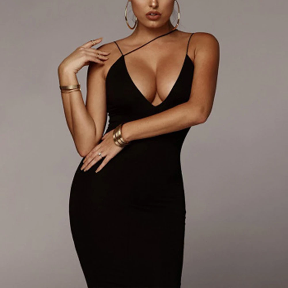 Bikitique Solid Color Deep V-Neck Cross Suspender Sexy Dress Slim Package Hip Women Nightclub Vintage Party Dress Backless Dress
Bikitique Solid Color Deep V-Neck Cross Suspender Sexy Dress Slim Package Hip Women Nightclub Vintage Party Dress Backless Dress