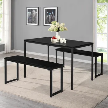 Dining Room Furniture 3 Piece Table and Chairs Set Bar Set Breakfast Table and Stool Set,Industrial for Kitchen,Living Room
Dining Room Furniture 3 Piece Table and Chairs Set Bar Set Breakfast Table and Stool Set,Industrial for Kitchen,Living Room