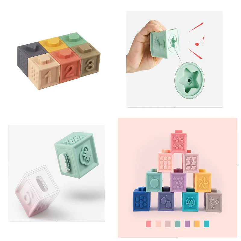 6/10/12pcs/set Baby Grasp Toy Building Blocks 3D Touch Hand Soft Balls Baby Massage Rubber Teethers Squeeze Toy Bath Ball Toys
6/10/12pcs/set Baby Grasp Toy Building Blocks 3D Touch Hand Soft Balls Baby Massage Rubber Teethers Squeeze Toy Bath Ball Toys