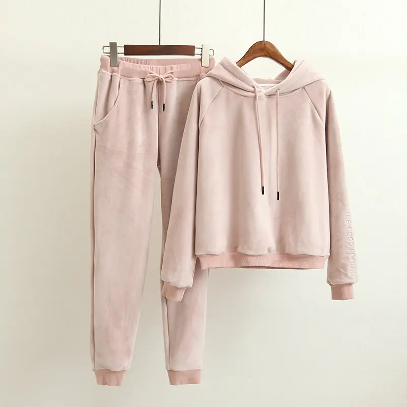 Winter Women Tracksuit Sportswear Tihck Velvet Warm Hoodie Sweatshirt+pant Running Jogger Fitness Workout Casual Set Sport Suit
Winter Women Tracksuit Sportswear Tihck Velvet Warm Hoodie Sweatshirt+pant Running Jogger Fitness Workout Casual Set Sport Suit