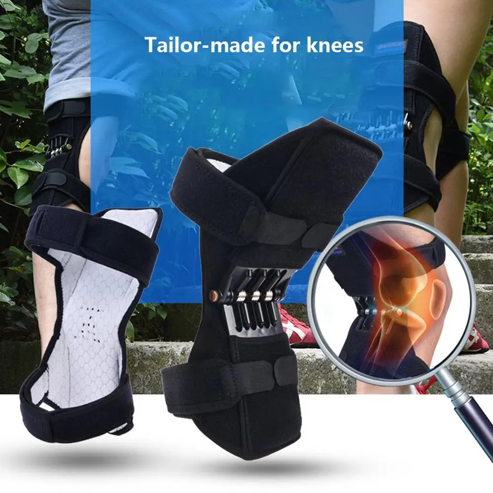 1 pair Joint Support Knee Pads Breathable Non-slip Power Lift Joint Support Knee Pad Powerful Rebound Spring Force Knee booster
1 pair Joint Support Knee Pads Breathable Non-slip Power Lift Joint Support Knee Pad Powerful Rebound Spring Force Knee booster