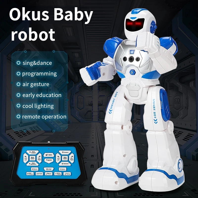 2021 RC Remote Control Robot Smart Action Walk Sing Dance Action Figure Gesture Sensor Toys Gift for Children Kids Gifts
2021 RC Remote Control Robot Smart Action Walk Sing Dance Action Figure Gesture Sensor Toys Gift for Children Kids Gifts