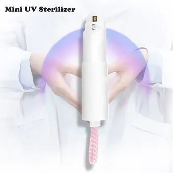 Mini Portable Masks Mobile Phone UV Sterilizer Hand-hold Disinfection Machine Home Sterilize bacteria proof disinfectant lamp
Mini Portable Masks Mobile Phone UV Sterilizer Hand-hold Disinfection Machine Home Sterilize bacteria proof disinfectant lamp