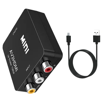 Mini RCA AV to HDMI Converter Composite AV CVBS Video Adapter 720p 1080p Support NTSC PAL With USB Cable Video Audio Converter
Mini RCA AV to HDMI Converter Composite AV CVBS Video Adapter 720p 1080p Support NTSC PAL With USB Cable Video Audio Converter