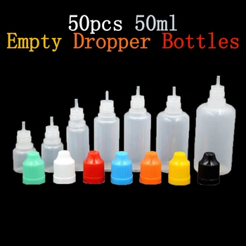 New 50pcs 50ml Empty Plastic Dropper Bottle with Childproof Cap for Electronic Cigarette EGo E Liquid Essence Oil Squeeze Bottle
New 50pcs 50ml Empty Plastic Dropper Bottle with Childproof Cap for Electronic Cigarette EGo E Liquid Essence Oil Squeeze Bottle