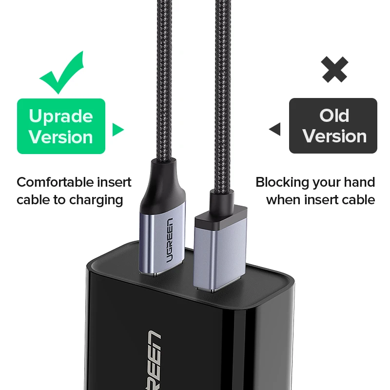 Ugreen Micro USB Кабель 2.4A Нейлоновый Шнур для Зарядки Телефона кабель Провод Быстрой