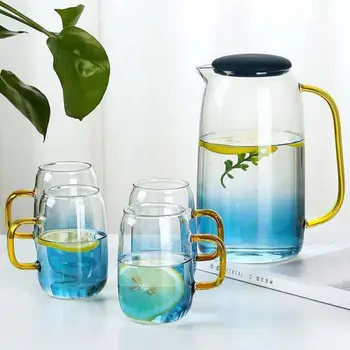 2pcs Explosion-proof Glass Cold Water Cups Glass Cold Kettle Large Capacity Cold Water Teapots Household Drinking Supplies
2pcs Explosion-proof Glass Cold Water Cups Glass Cold Kettle Large Capacity Cold Water Teapots Household Drinking Supplies