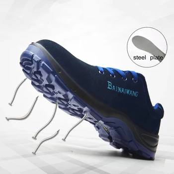 Men's Steel Toe Cap Work Boots Men's Steel Head Puncture Safety Shoes Non-slip Anti- smashing Casual Protective Shoes
Men's Steel Toe Cap Work Boots Men's Steel Head Puncture Safety Shoes Non-slip Anti- smashing Casual Protective Shoes