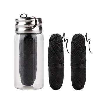 3 Rolls Biodegradable Bamboo Charcoal Dental Floss glass with Refillable Glass Jar Oral Care Teeth Cleaning Dental Floss 
3 Rolls Biodegradable Bamboo Charcoal Dental Floss glass with Refillable Glass Jar Oral Care Teeth Cleaning Dental Floss