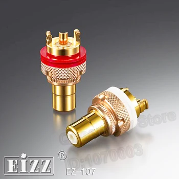 P-034 EIZZ EZ-107 RCA Signal Socket RCA Socket Jack Connector HIFI Sound Amp Environmental Brass +TEFLON EZ-107 Pair
P-034 EIZZ EZ-107 RCA Signal Socket RCA Socket Jack Connector HIFI Sound Amp Environmental Brass +TEFLON EZ-107 Pair