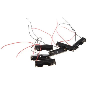 6Pcs Wired Connector 1.5V AAA Battery Holder Plastic Case Storage Box black
6Pcs Wired Connector 1.5V AAA Battery Holder Plastic Case Storage Box black