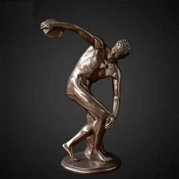 WU CHEN LONG Greek Discobolus Bronze Art Sculpture Home Decor Resin Crafts Famous Myron Replica Antique Classical Statue R5209 
WU CHEN LONG Greek Discobolus Bronze Art Sculpture Home Decor Resin Crafts Famous Myron Replica Antique Classical Statue R5209