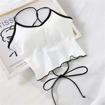 Sexy Women Camis Crop Top With Chest Padded Sleeveless Casual Vest V-neck Ladies Solid Camisole Basic Tees Women Camis Cropped 
Sexy Women Camis Crop Top With Chest Padded Sleeveless Casual Vest V-neck Ladies Solid Camisole Basic Tees Women Camis Cropped