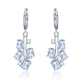 GEM'S BALLET 5.01Ct Natural Sky Blue Topaz Drop Earrings 925 Sterling Silver Palm Tree Leverback Earrings For Women Fine Jewelry 
GEM'S BALLET 5.01Ct Natural Sky Blue Topaz Drop Earrings 925 Sterling Silver Palm Tree Leverback Earrings For Women Fine Jewelry