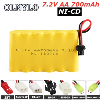 7.2v 700mah NiCD Battery Ni-CD AA 700mah 7.2v Rechargeable Battery Pack for RC Toys Cars Trucks Tank Guns RC TOYS
7.2v 700mah NiCD Battery Ni-CD AA 700mah 7.2v Rechargeable Battery Pack for RC Toys Cars Trucks Tank Guns RC TOYS