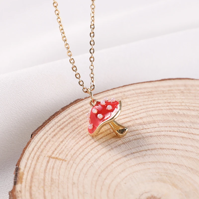Makersland Unique Red Mushroom Design Necklace For Women Cute Food Simulation Korean Japan Pendent Necklace Christmas Prensent
Makersland Unique Red Mushroom Design Necklace For Women Cute Food Simulation Korean Japan Pendent Necklace Christmas Prensent