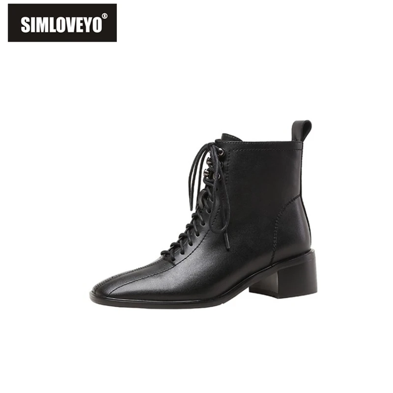 SIMLOVEYO Ladies Ridding Ankle Boots Square Toe Mid Block Heels Cow Split Zipper Lace-up Size 33-42 Brown Dress Autumn S2620
SIMLOVEYO Ladies Ridding Ankle Boots Square Toe Mid Block Heels Cow Split Zipper Lace-up Size 33-42 Brown Dress Autumn S2620
