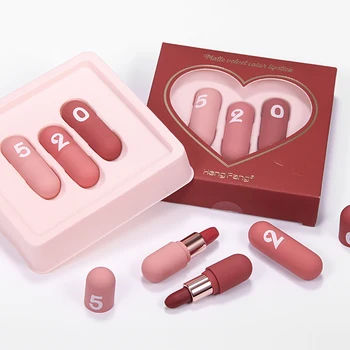 3PCS Mini Capsule Velvet Lip Gloss Seamless Non-stick Cup Lipstick Waterproof and Sweat-proof Makeup Cosmetics Maquillaje TSLM2
3PCS Mini Capsule Velvet Lip Gloss Seamless Non-stick Cup Lipstick Waterproof and Sweat-proof Makeup Cosmetics Maquillaje TSLM2