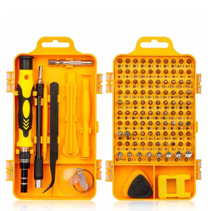 New Screwdriver Set Screwdriver Bit Set115 in 1 Multi-functionPrecision Mobile Phone Repair Device Hand Tools Torx Hex
New Screwdriver Set Screwdriver Bit Set115 in 1 Multi-functionPrecision Mobile Phone Repair Device Hand Tools Torx Hex